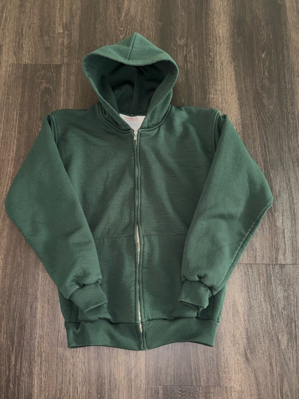 Vintage 90's Pluma Blank Green Thermal Lined Zip Up Jacket Medium